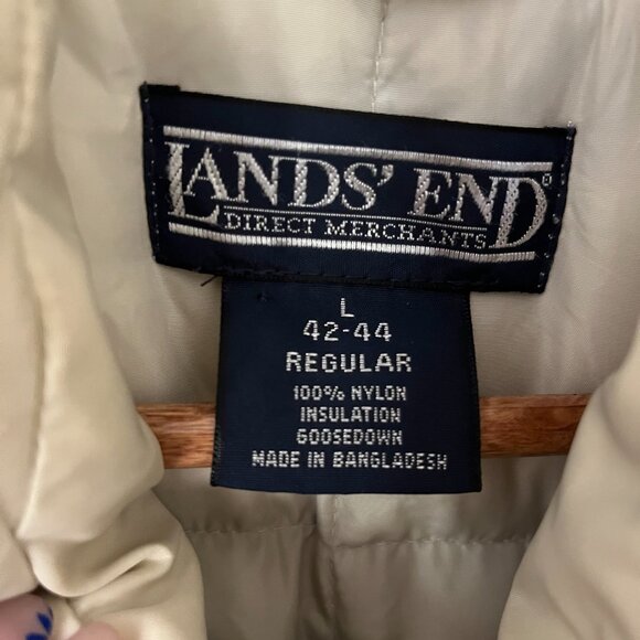 90'S VINTAGE LAND'S END VEST – Size L - Picture 4 of 5